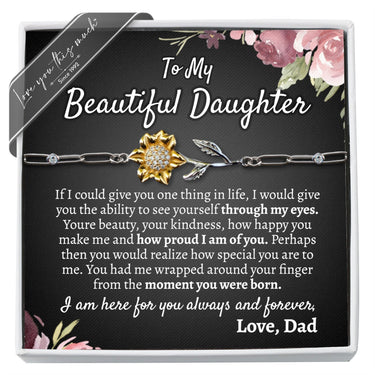 (ALMOST Sold Out) Father to Daughter Enchanted Sunflower - Love You This Much